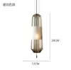 Luminária Pendente Criativa Nórdica para Restaurante, Simples e Única Artística para Quarto, Cabeceira, Modelo de Villa, Iluminação Pendente Pequena de Vidro de Luxo