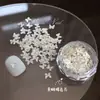 Arte de Unhas com Diamantes Triturados Brilhantes, Fio de Estrela, Glitter, Flocos de Neve Natalinos Sonhadores, Estrelas de Cinco Pontas, Borboletas, Decorações de Unhas Ultra-Finas Starburst