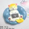 Accesorios de Resina de Gato Perezoso Grande Lindos DIY Pegamento de Crema Funda para Teléfono Móvil Accesorios para el Cabello para Niños Taza de Agua Pegatinas de Papelería