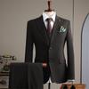Conjunto de Terno Estilo Coreano para Homens, Conjunto de Três Peças, Terno para Padrinho de Casamento, Traje Formal Profissional, Terno para o Trabalho, Terno para Padrinho de Homem