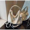 Bolsa Tote de Corrente Transfronteiriça Estilo Coreano Grande Capacidade para Ombro Feminina 2024 Nova Tendência de Outono Explosiva Bolsa de Ombro Cruzado