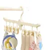 Varal para secar meias, cabide para roupas de bebê com vários clipes, varal para pendurar roupas íntimas infantis, varal para secar roupas de bebê com clipes para uso doméstico