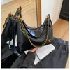 Bolso de Hombro con Cadena de Gran Capacidad, Simple y Elegante, para Debajo del Brazo, Nuevo Otoño 2025, Retro, de Nicho, Cruzado, para Viajar