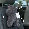 Caja de pañuelos creativa para coche, portapañuelos de coche de dibujos animados, diseño lindo de muñeco de gato, para colgar en el respaldo del asiento del coche
