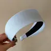 Faixa de Cabeça Larga Listrada Simples Estilo Coreano para Mulheres, Nova Faixa de Cabelo de Cano Alto Primavera/Verão, Acessório de Cabelo Suave e Elegante