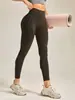 Pantalones de Yoga Transfronterizos para Mujer, de Cintura Alta, Levanta Glúteos, Absorbentes de Humedad, de Secado Rápido, Sensación de Piel Desnuda para Yoga, Elásticos, Ajustados, Control de Abdomen, Leggings de Fitness