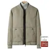 Chaqueta de Vuelo de Invierno Corta para Hombre de Negocios de Alta Gama de Algodón con Cuello de Béisbol para Calidez y Protección contra el Frío