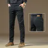 Pantalones Casuales Negros Delgados de Verano de Hong Kong para Hombre, Ajuste Delgado Pierna Recta Elástico de Gama Alta Lujo Ligero Pantalones de Traje de Negocios