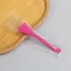 Brocha de Silicona de Doble Propósito con Espátula para Aplicar Mascarilla de Barro, Brocha en Forma de Abanico para Ácido Frutal, Herramientas de Belleza al por Mayor