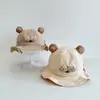 Gorro de Bebé Visera Solar de Primavera Gorro de Pescador para Bebé Primavera y Otoño Oso Lindo Sombrero de Sol para Proteger del Sol para Hombres y Mujeres 2025 Nuevo