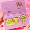 Produtos Culturais e Criativos do Ano do Cavalo Edição Limitada do Festival Qixi Novo Modelo Te Amo Para Sempre Nota de Ouro Flor Rosa Dourada Deusa Presente de Dia dos Namorados