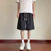Pantalones Cortos de Cuadros para Hombre Retro Americano Ropa Exterior Marca de Moda Casual Pantalones tipo Capri Verano Juventud Pierna Recta Sueltos