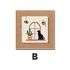 Pintura Decorativa de Cabecera para Dormitorio Morandi Abstracta Estilo Crema Dormitorio Principal Habitación Colgante Pintura Estilo Tronco Mural de Pared para Restaurante