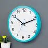 Relógio de Parede Silencioso Fashion de 12 polegadas Atacado Relógio de Quartzo Plástico Criativo Casual Relógio Digital Colorido para Casa