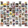 50 Peças de Adesivos de Poster para Colagem de Arte, Mala, Copo d'Água, Laptop, Capa de Celular, Adesivos à Prova d'Água, Retrô