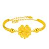 Collar con colgante de trébol de cuatro hojas de moda japonesa y coreana al por mayor, anillo, pulsera, juego de joyas, colgante de anillo de trébol de la suerte