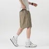 Pantalones Cortos Casuales de Seda de Hielo Ultra Delgados de Verano con Sensación Fresca para Hombre 2026 Nuevos Sueltos Rectos de Secado Rápido Deportivos hasta la Rodilla