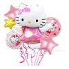 25 Nuevos Globos de Aluminio Decorativos de Traje de Gato KT Hello Kitty Serie de Fiesta de Cumpleaños con Tema de Dibujos Animados