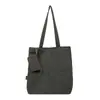 Bolso de hombro para mujer estilo coreano, bolso de mano simple de gran capacidad para estudiante, bolso tote ligero y artístico para niñas