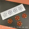 Nuevo espejo 7 opcional lindo mini flor Niuniu flor girasol flor pegamento UV silicona molde decoración