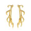Clip de oreja de mariposa caliente transfronterizo para mujer, diseño retro creativo, clip de oreja de estrella y hoja, pendientes de personalidad europeos y americanos, venta al por mayor