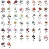 [Colección] 50 Piezas de Pegatinas para Diario Serie Estampado Dorado, Materiales Transparentes de Mascota Impermeables para Diario, Pegatinas Decorativas DIY