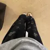 Pijama de Algodón y Seda Pijama de Mujer Verano Delgado Algodón y Seda Primavera y Otoño Para Usar Afuera Holgado Largo Hogar Aire Acondicionado Nuevo Pantalones de Pierna Ancha