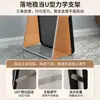 Espejo de cuerpo entero espejo de tocador de pie simple para el hogar montado en la pared autoadhesivo red de pared color rojo para niña dormitorio espejo de tocador de pared