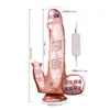 Dildo de carne suave eléctrico realista Jiuai, pene falso grande realista, máquina sexual de alta velocidad para mujeres, juguete sexual para adultos