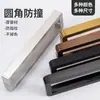 Manípulo de Porta de Vidro Temperado Espessado Arredondado Anti-Colisão Mola de Piso Manípulo de Porta Sem Moldura em Aço Inoxidável Dourado e Preto