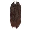 Fibra química europea y americana Comercio exterior debate frote a mano punta afilada barril Qu Nuevo crochet africano extensión de cabello trenza sucia peluca en stock venta al por mayor