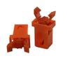 Interruptor de bloqueo de cubo de basura naranja transparente tanque de agua asiento de seguridad para niños hebilla de tracción grande interruptor de bloqueo de puerta