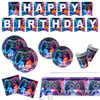 Transfronterizo Nuevo Tema de Juego GAME ON Artículos para Fiesta Vajilla de Cumpleaños Decoración Arreglo Bandera Mantel de Mesa