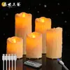 Luz de vela eletrônica LED, recarregável por USB, controlada por controle remoto, cabeça oscilante simulada, adequada para decoração de casamento, restaurante e concerto