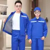 Ropa de protección laboral de doble capa ropa de trabajo ropa de trabajo para hombre ropa de trabajo personalizada resistente al desgaste resistente a la suciedad conjunto de ropa de trabajo de primavera y otoño bordado estampado logo