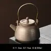 Tetera de Cerámica Vintage Dehua con Asa, Tetera Pequeña Estilo Japonés para Preparar Té, Juego de Té Kung Fu, Tetera de Cerámica Estilo Antiguo, Tetera Individual