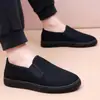 Zapatos de Algodón con Forro Polar de Alta Calidad para Hombre, Venta Caliente Otoño e Invierno, Antideslizantes y Cálidos, Adecuados para Hombres de Mediana Edad y Mayores, Casuales de Suela Blanda, Engrosados, Ligeros