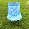 Silla Lunar Premium para Acampar al Aire Libre y Picnic, Silla Portátil Acolchada para Bocetos Artísticos, Silla Plegable Acolchada para Exteriores