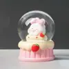 Criativo e Fofo Mais Vendido Novo Bola de Cristal Coelho de Pelúcia Coelho Eletrônico Luminoso Decoração de Mesa Atacado