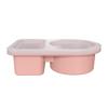 Nueva Caja de Condimentos de Doble Compartimento, Caja Portátil Dividida para Conservar la Frescura con Tapa, Caja para Salsas, Caja para Sumergir Sellada de Silicona de Grado Alimenticio