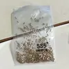 Pedras Strass para Unhas Redondas Pequenas de Fundo Plano Cor Champagne, Pedras Strass de Vidro Brilhantes, Pedras Strass para Unhas DIY, Pedras Strass para Decoração de Unhas
