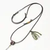 Cordón de cuero encerado tejido a mano para colgantes, especialmente diseñado para colgantes de ámbar y jadeíta, suave y apto para la piel