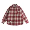 Ropa para Hombre Northbound Otoño 2026 Nueva Camisa de Cuadros Tricolor para Hombre Camisa Trendy de Manga Larga con Bolsillo de Parche Top para Pareja