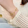 Pulsera de Borla Iris Color Dorado Arenoso Estilo Retro para Mujer Micro-pavimentada Super Brillante Exquisita Sensación de Alta Gama Temperamento Suave Joyería de Mano Exquisita