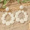 Brincos de Ráfia Flor Estrela do Mar Estilo Férias de Verão, Brincos de Moda de Luxo Leve de Alta Qualidade, Brincos de Nicho Transfronteiriços para Mulheres