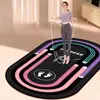Manta de saltar con cuerda de absorción de impactos silenciosa para el hogar, alfombrilla de yoga de terciopelo de cristal para interiores, alfombrilla antideslizante para reducción de ruido en deportes y fitness, primera generación de pelo