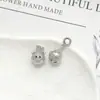 Piggy Bank Fofo com Coroa que Preserva a Cor, Pingente Oco, Pingente do Zodíaco, Materiais para Acessórios de Joias para Colar e Pulseira DIY