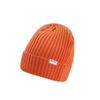 Gorro de punto de invierno para hombre y mujer, de doble capa, grueso y cálido, de lana, Baotou, con dobladillo vuelto.