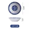 Tigela de arroz de porcelana azul e branca, tigela grande para sopa, tigela grande para macarrão, peixe em conserva, repolho, peixe cozido, tigela para sopa, fabricantes de tigelas de arroz de cerâmica por atacado