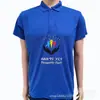 Fábrica de Camisetas Eleitorais Processa e Produz Camisas Polo Lapela da Tanzânia, Camisetas de Malha Verde 100% Poliéster com Imagens em Transferência Térmica